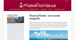 Desktop Screenshot of miamiflorida.se